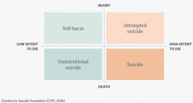Self harm vs suicide csp 2016