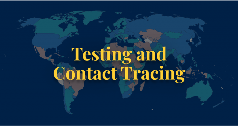 COVID-19 policy testing and contact tracing